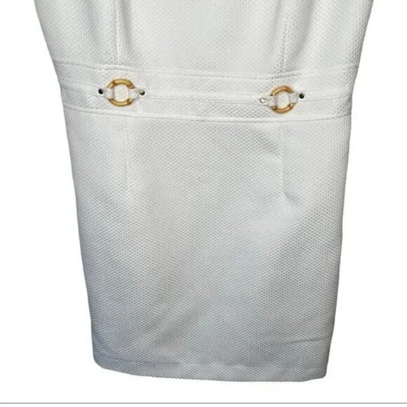 Tahari Arthur S Levine ASL White Dress - Picture 3 of 5